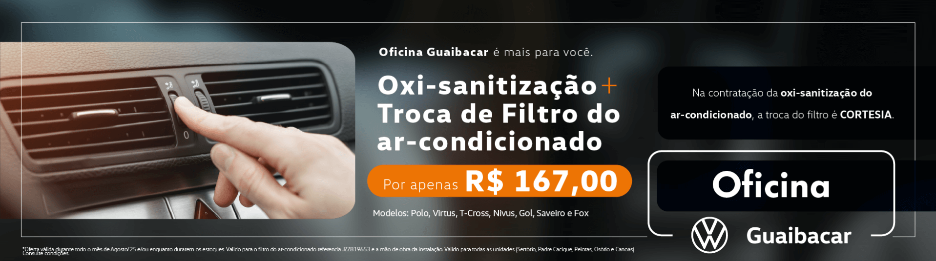 Oxi sanitização, é na Guaibacar